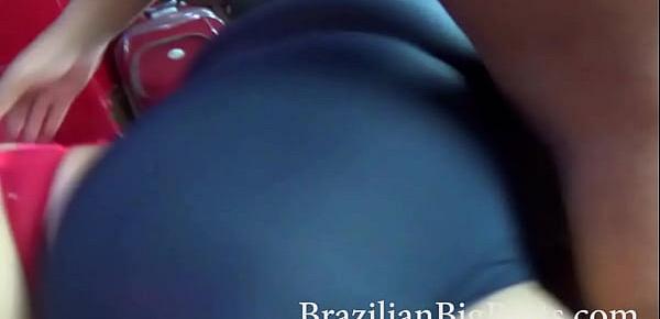  BrazilianBigButts.com ssbbw granny 60 years old with giant butt and short shorts